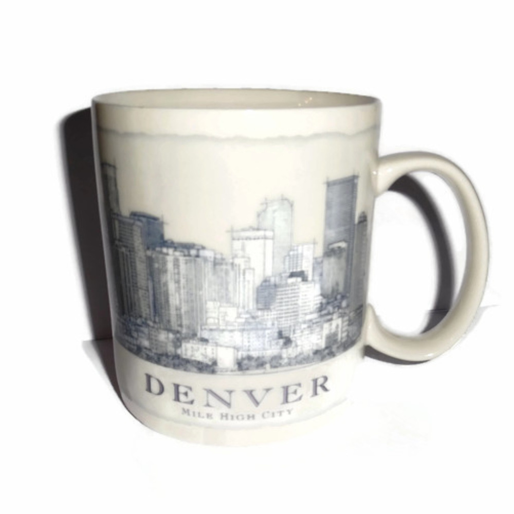 Starbucks City Mug Coffee Denver 2008 18 oz